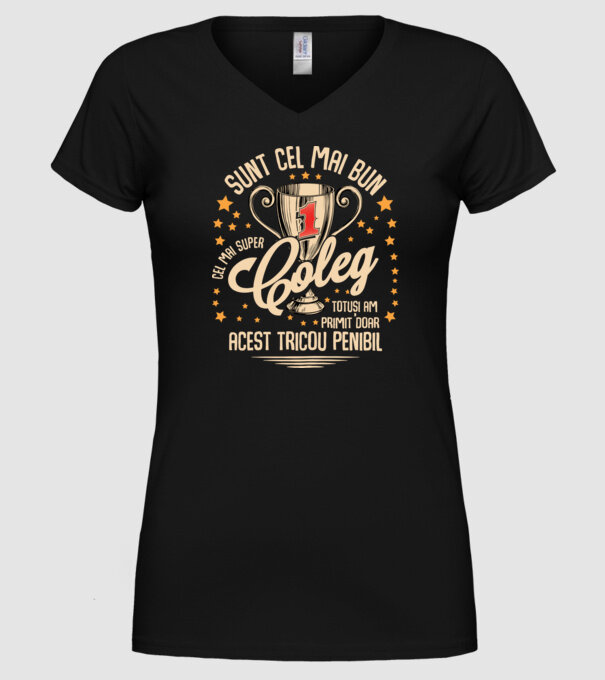 sunt cel mai bun coleg model negru pe tricou