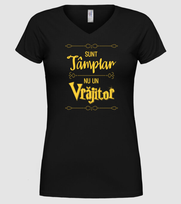Sunt tâmplar, nu un vrăjitor model negru pe tricou
