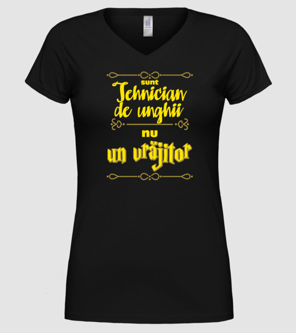 Sunt tehnician de unghii, nu un magician model negru pe tricou