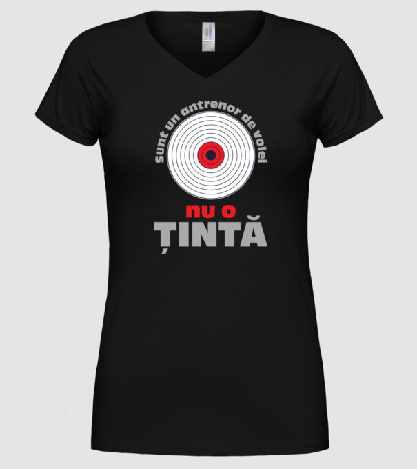 Sunt un antrenor de volei, nu o țintă model negru pe tricou