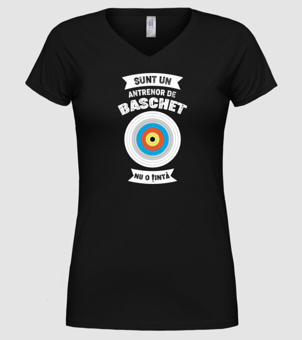 sunt un antrenor de baschet, nu o țintă model negru pe tricou