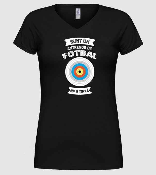 sunt un antrenor de fotbal, nu o țintă model negru pe tricou