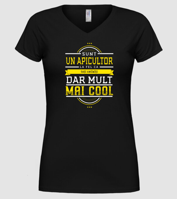 sunt un apicultor, la fel ca toți ceilalți, dar mult mai cool model negru pe tricou