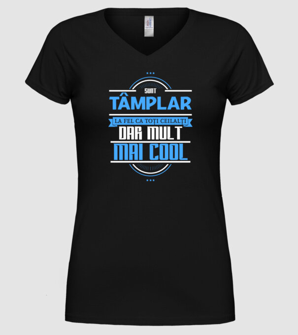 Sunt tâmplar, la fel ca toți ceilalți, dar mult mai cool model negru pe tricou