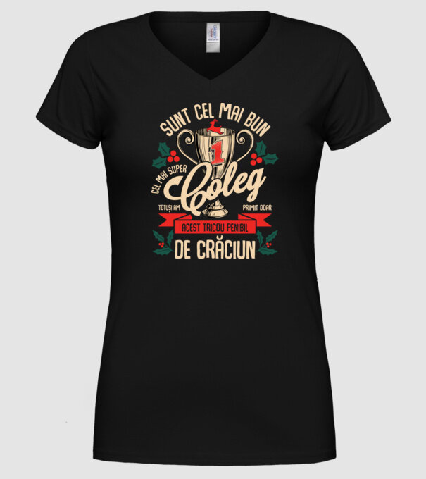 super coleg D1443687 model negru pe tricou