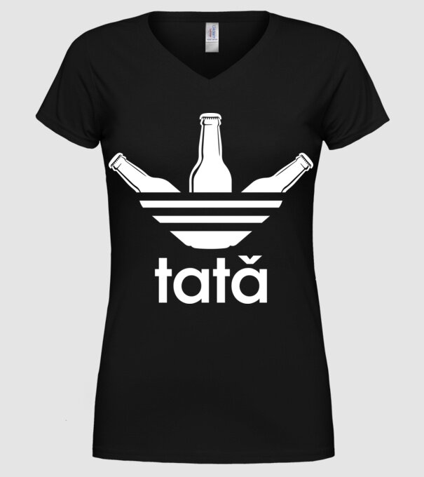 Tatadidas model negru pe tricou