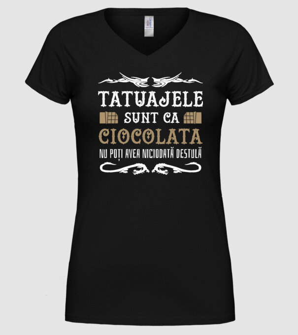 Tatuajele sunt ca ciocolata, nu poți avea niciodată destulă model negru pe tricou