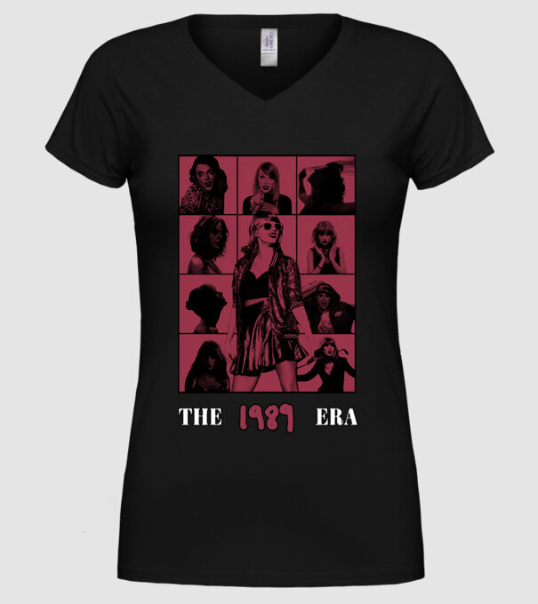 Taylor Swift ERAS red model negru pe tricou