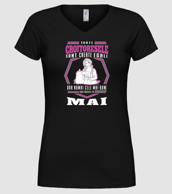Toate croitoresele mai model negru pe tricou