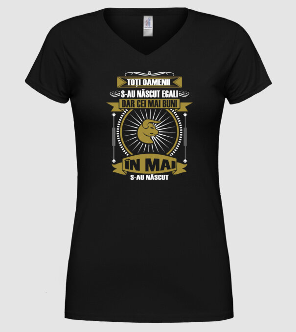 Toți oamenii s-au născut egali, dar cei mai buni s-au născut în mai model negru pe tricou
