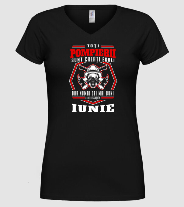 Toți pompierii sunt creați egali, dar numai cei mai buni sunt născuți în iunie model negru pe tricou