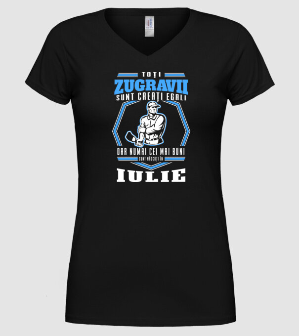 Toți zugravii sunt creați egali, dar numai cei mai buni sunt născuți în iulie model negru pe tricou
