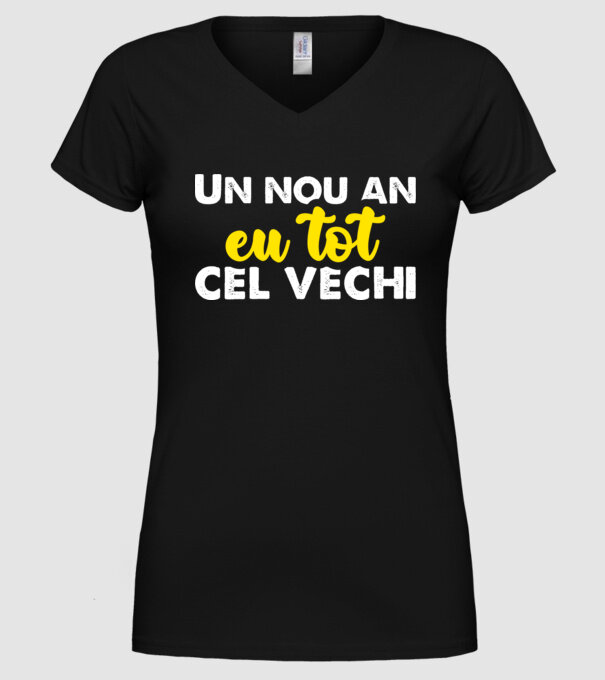 Un nou an, eu tot cel vechi model negru pe tricou