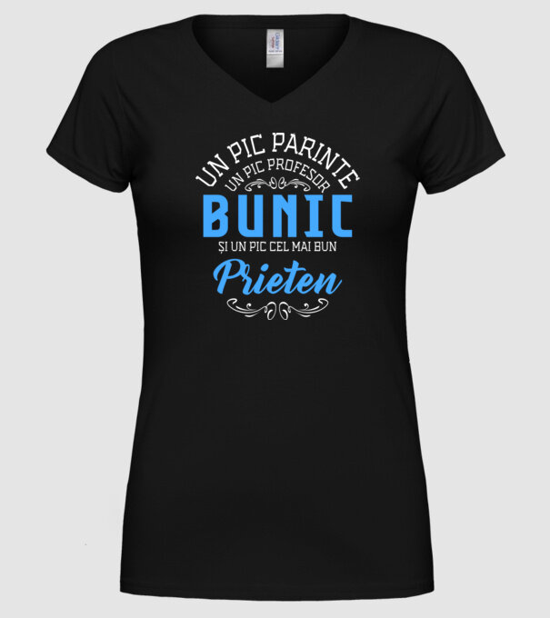 Un pic părinte, un pic profesor - bunic - și un pic cel mai bun prieten model negru pe tricou