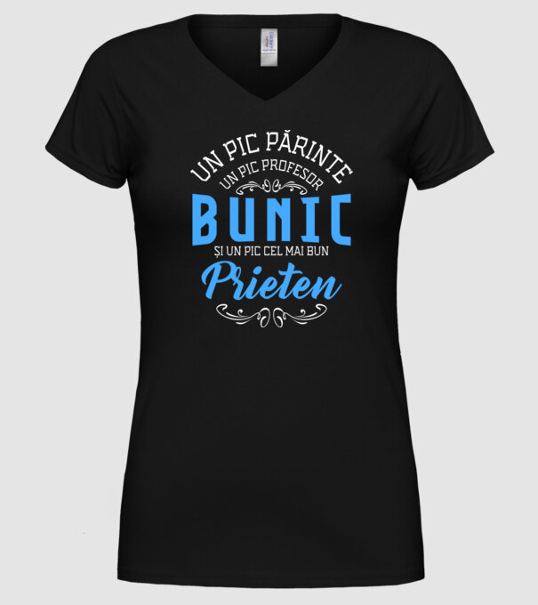 Un pic părinte, un pic profesor - bunic - și un pic cel mai bun prieten model negru pe tricou