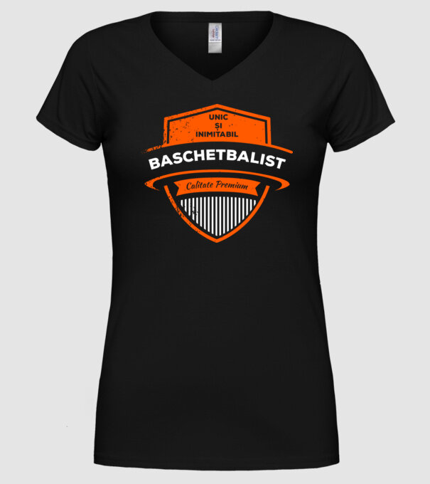 BASCHETBALIST unic și inimitabil calitate premium model negru pe tricou