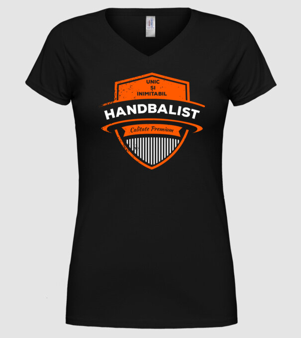 HANDBALIST unic și inimitabil calitate premium model negru pe tricou