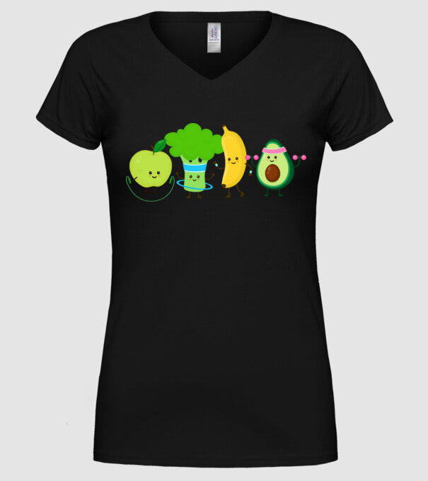 Vegan model negru pe tricou