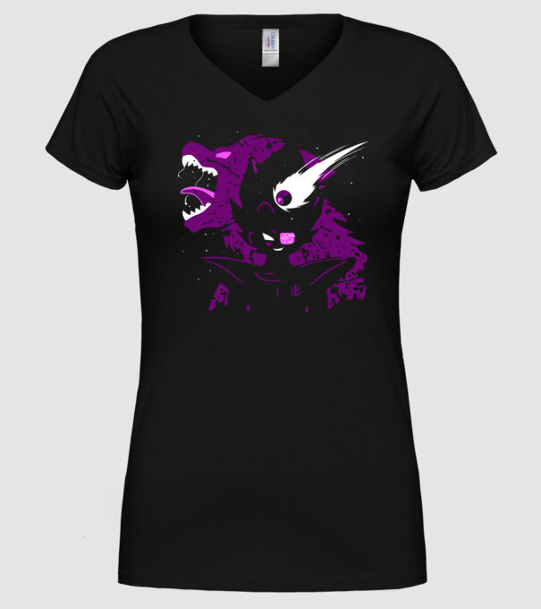 vegeta monkey dragonball model negru pe tricou
