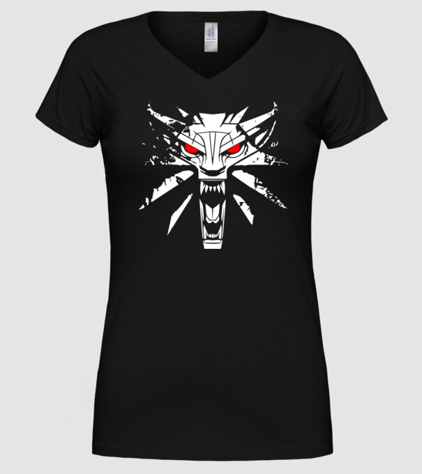 Witcher model negru pe tricou