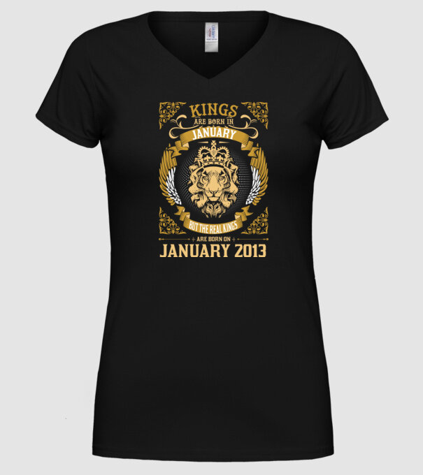Ziua de naștere a Leului 2013 january model negru pe tricou