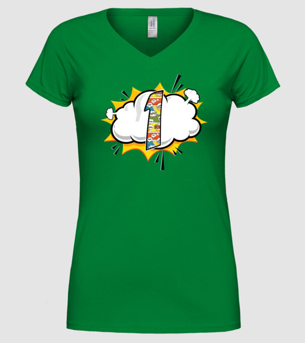 Birthday Comic Number 1 model verde pe tricou