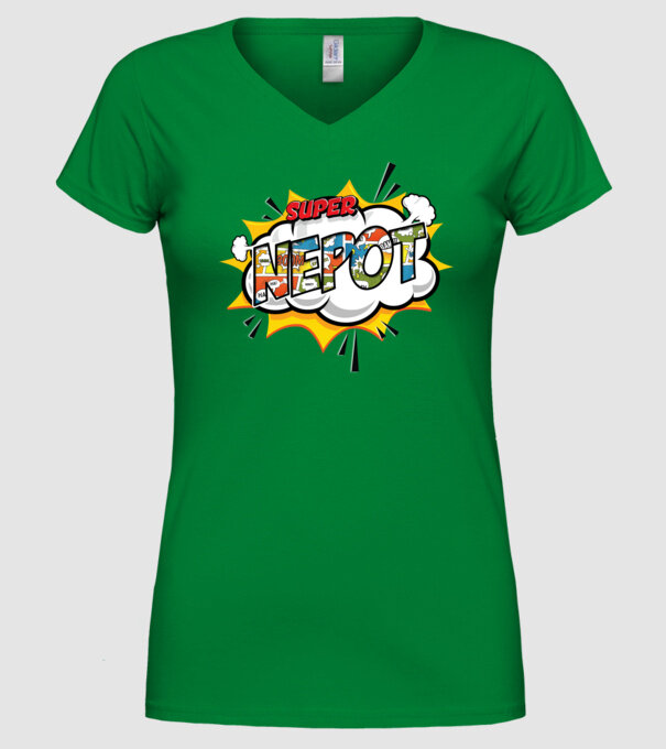 Super Nepot model verde pe tricou