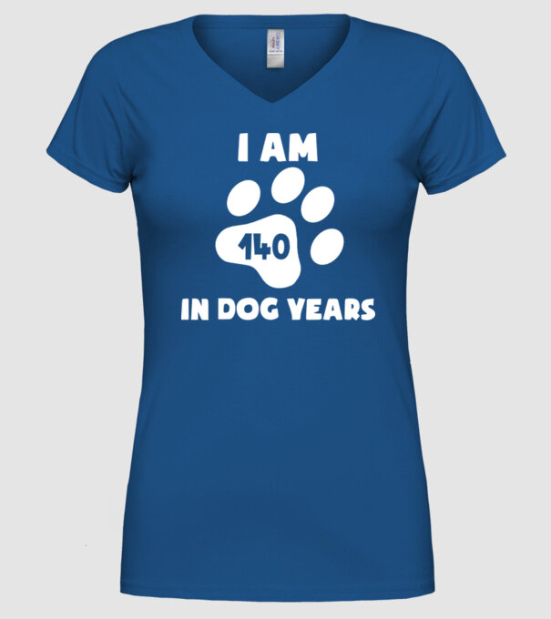 Dog Year - 140 model albastru regal pe tricou