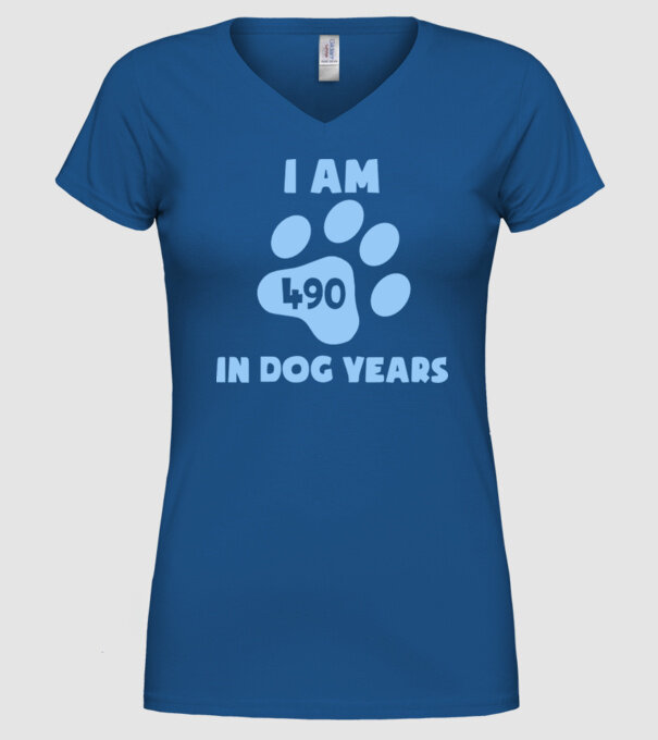 Dog Year - 490 model albastru regal pe tricou