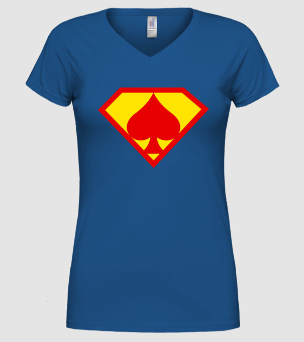 Supersportiv JUCĂTOR DE POKER model albastru regal pe tricou