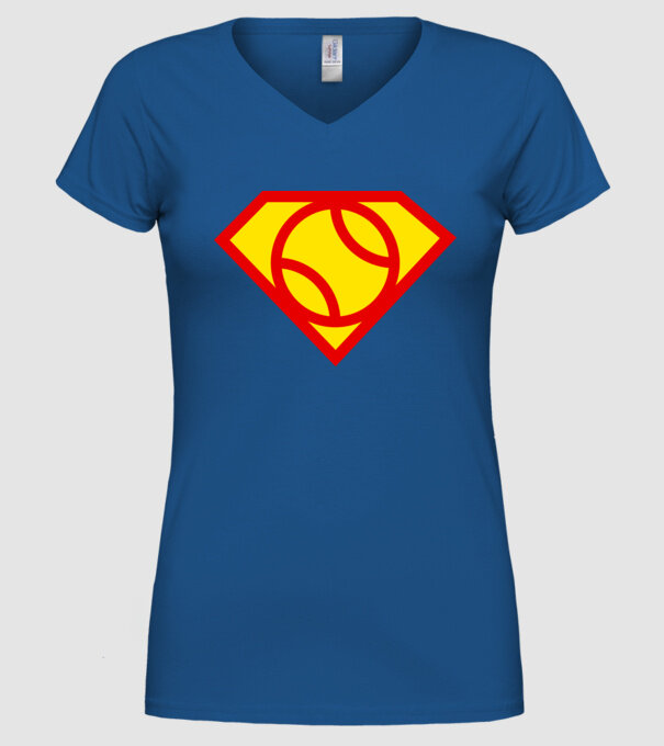 Supersportiv JUCĂTOR DE TENIS model albastru regal pe tricou