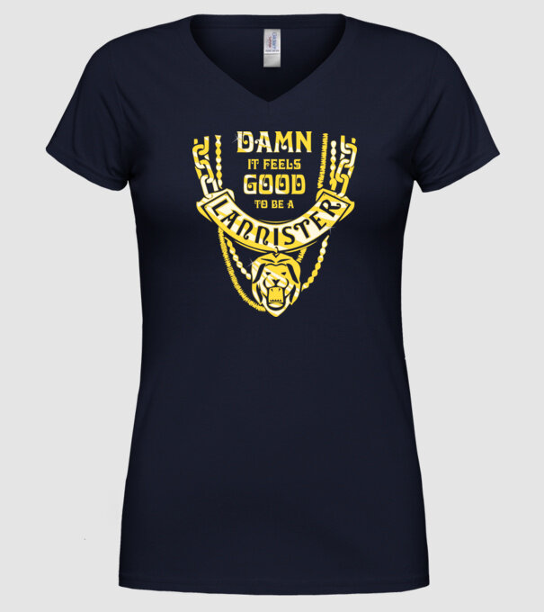 Lannister damnit model albastru închis pe tricou