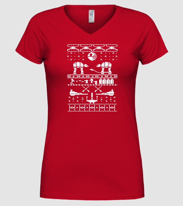crăciun cu Walker model roșu pe tricou