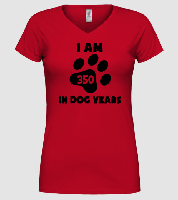 Dog Year - 350 model roșu pe tricou