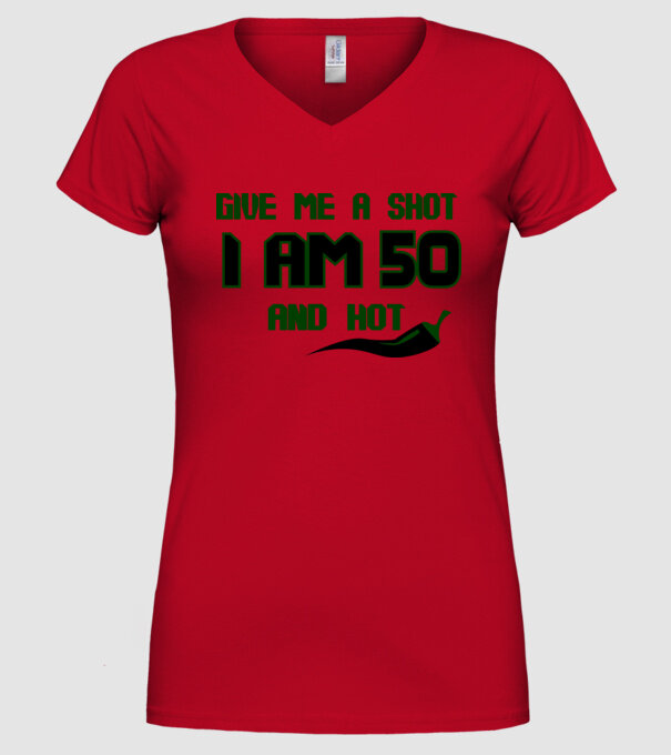 Give me a shot - 60 model roșu pe tricou