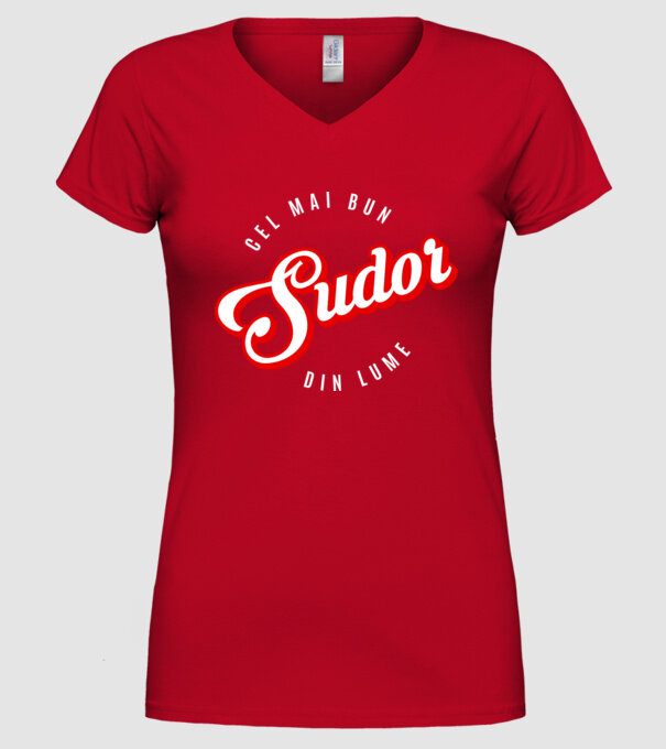 Cel mai bun SUDOR din lume model roșu pe tricou