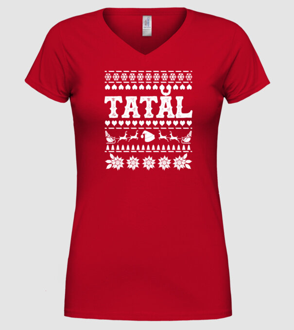 Tatăl model roșu pe tricou
