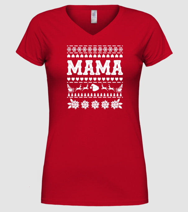 mama model roșu pe tricou