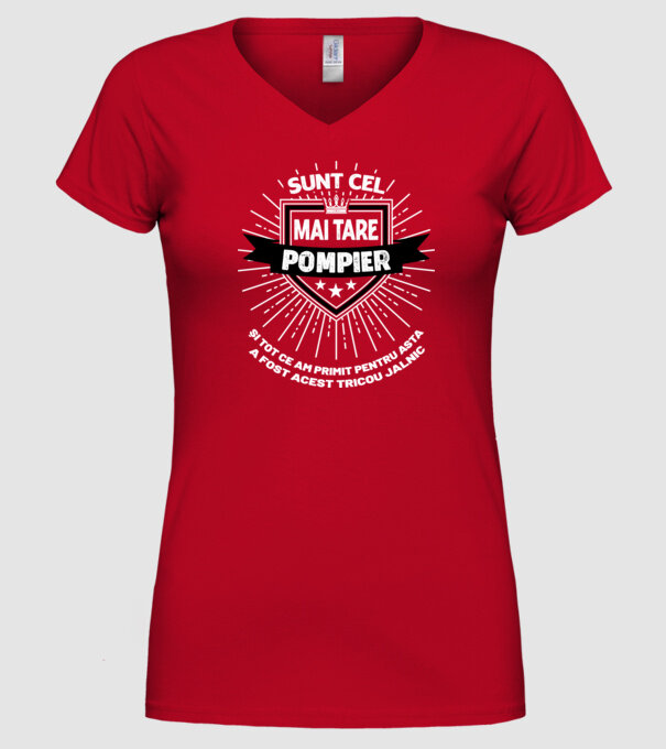 Sunt cel mai tare pompier și tot ce am primit pentru asta a fost acest tricou jalnic model roșu pe tricou
