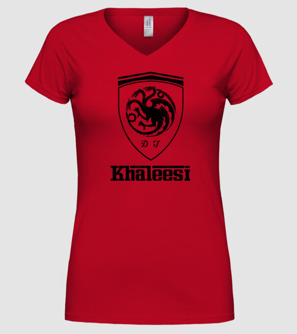The Khaleesi Ferrari model roșu pe tricou