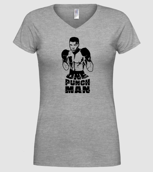 Ali = One punch man model gri pe tricou