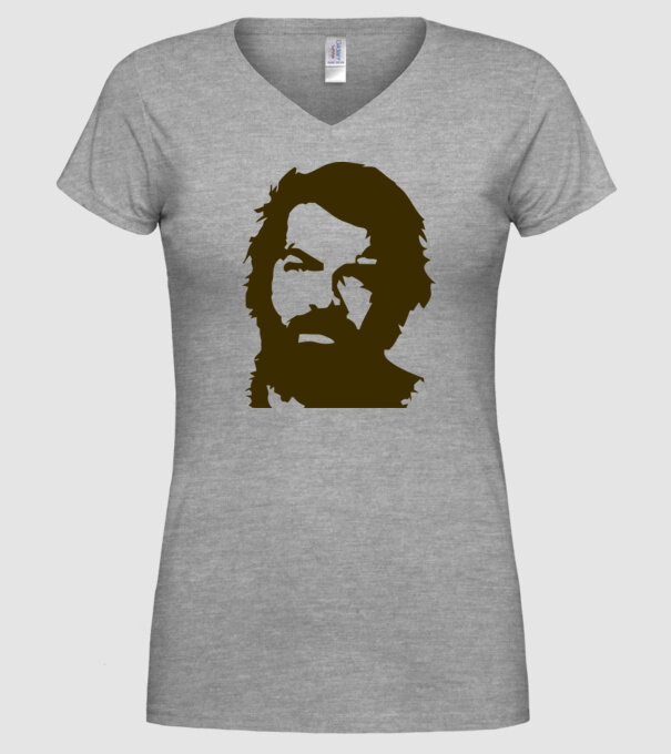 bud spencer model gri pe tricou