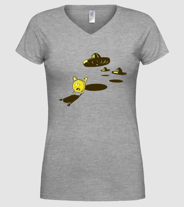 război de lămâie model gri pe tricou