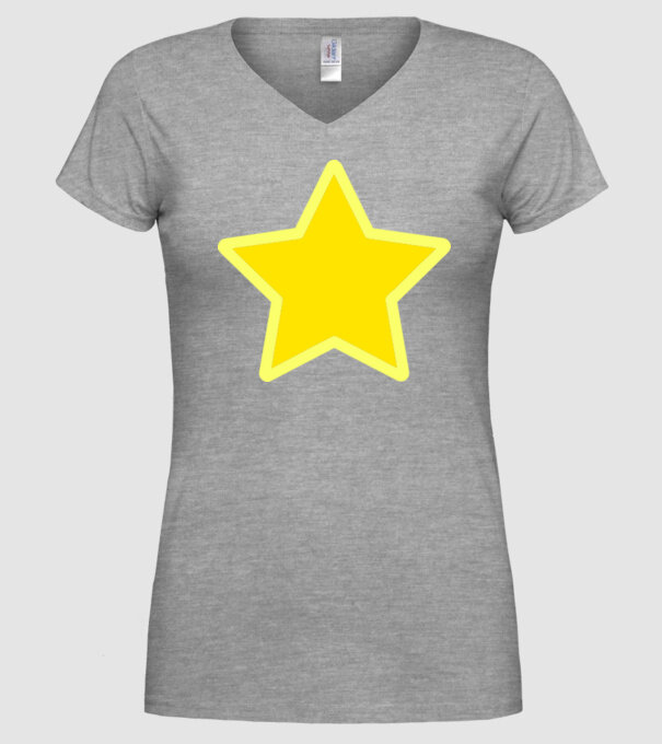Stea model gri pe tricou