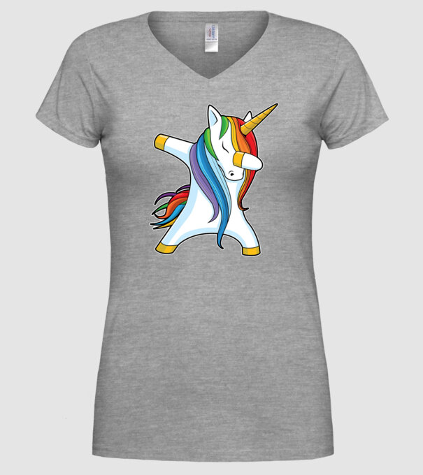 DAB Unicorn 2 model gri pe tricou