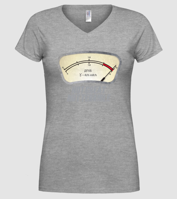 Dosimeter model gri pe tricou