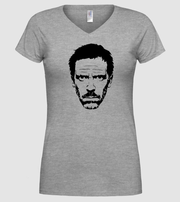 dr. house model gri pe tricou