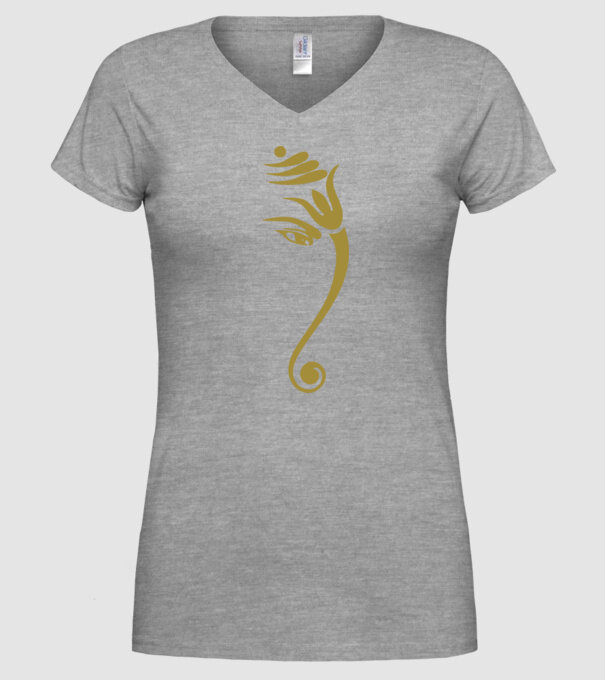 ganesha model gri pe tricou
