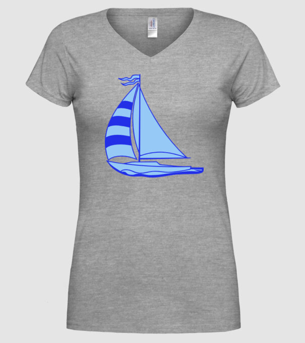 Vapor model gri pe tricou