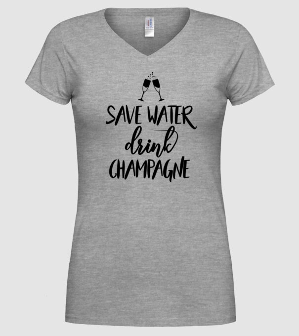 Bea șampanie model gri pe tricou